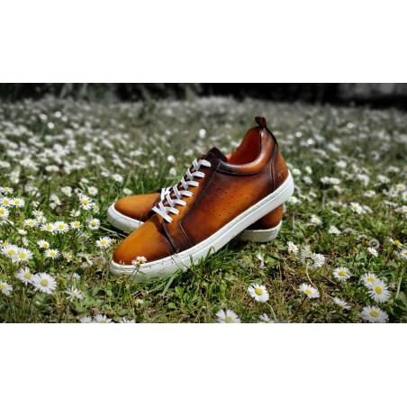 Sneaker LOUNGE patine Caramel